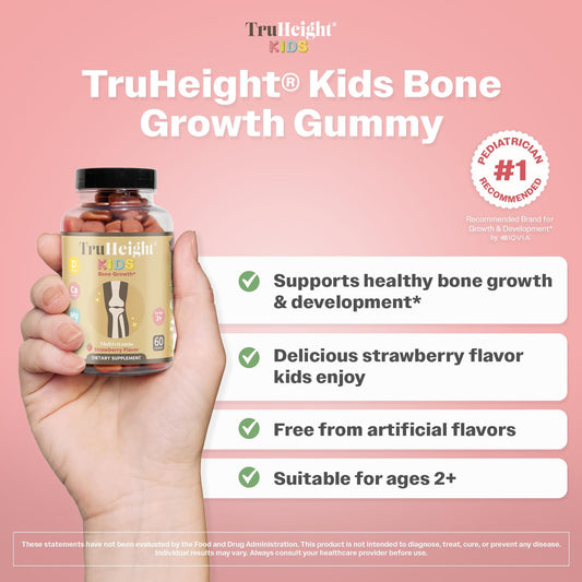 TruHeight Gomitas con vitaminas D, Ca, Mg