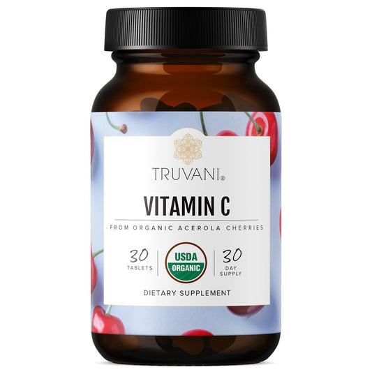 Truvani vitamina c orgánica usa 30 porciones soporte inmune