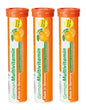 Tubos efervescentes multivitaminas alemanas T&D sabor naranja.
