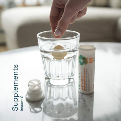 Tubos portátiles tabletas instantáneas Organika vitamina c