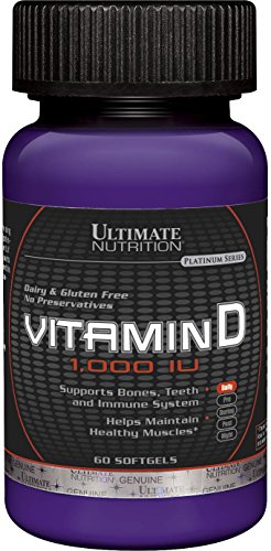 Ultimate Nutrition vitamina d 1000 ui cápsulas blandas sin gluten