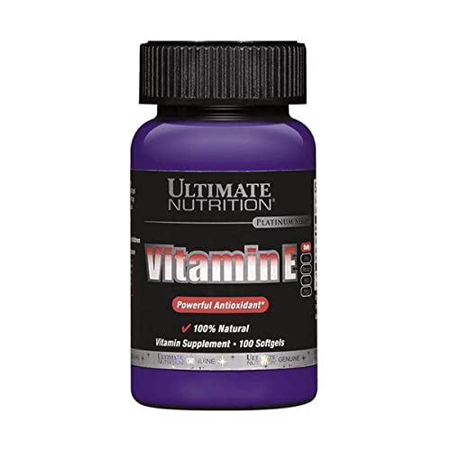 Ultimate Nutrition Vitamina E 400 UI botella cápsulas blandas