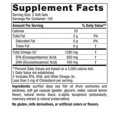 Ultimate Omega Nordic Naturals frasco