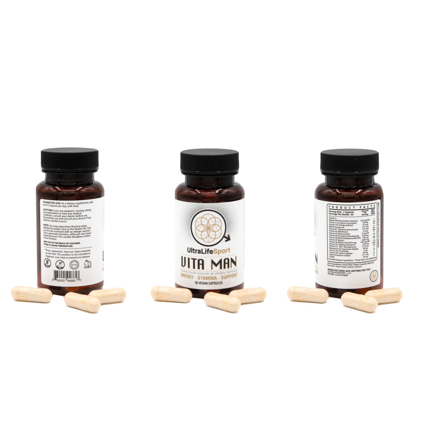 Ultra Life Sport VITA Man cápsulas premium multivitamínico