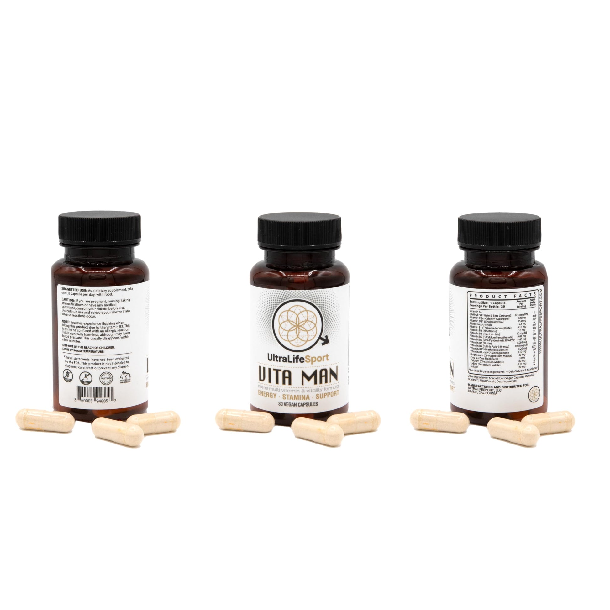 Ultra Life Sport VITA Man cápsulas premium multivitamínico