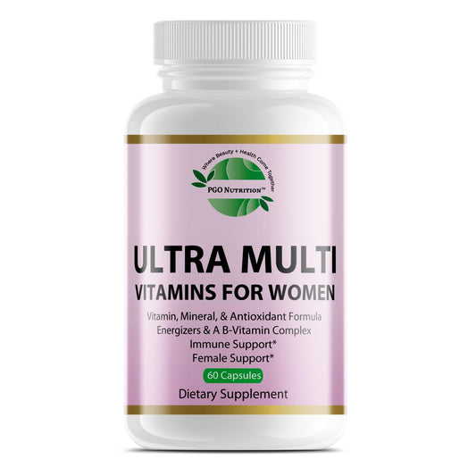Frasco de ultra multivitaminas para mujeres 60 cápsulas