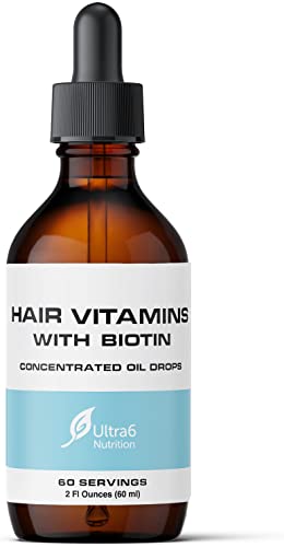 Ultra6 Nutrition biotina líquida 5000 mcg 2 onzas botella