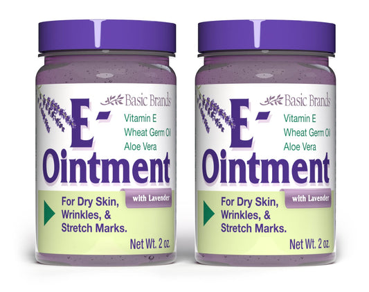 Ungüento vitamina E Basic Organics 2 oz pack de 2
