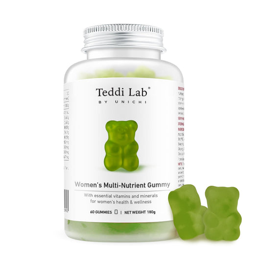Unichi gomitas multinutrientes verdes para mujeres con vitaminas
