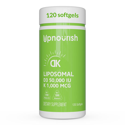 UpNourish vitamina d3 50000 ui liposomal con vitamina k 120 softgels