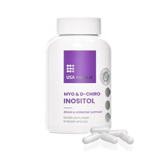 Botella USA Medical Vitamina B8 inositol para salud cardiaca