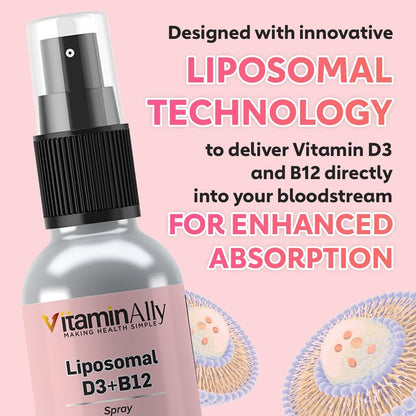Uso spray vitamina D3 B12 Vitaminally apoyo inmunológico