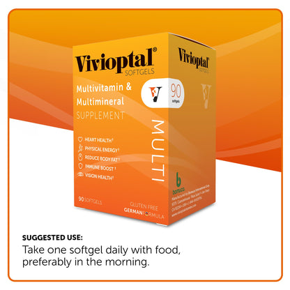 Sugerencia de uso para Vivioptal Multivitamínico en caja