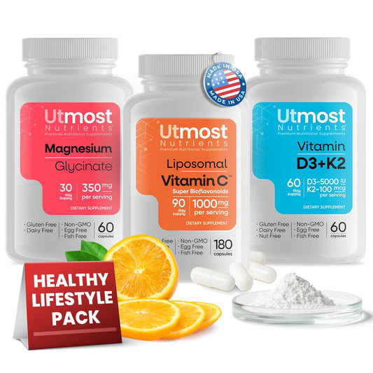Utmost Nutrients suplemento vitamina C liposomal y vitamina D3 K2
