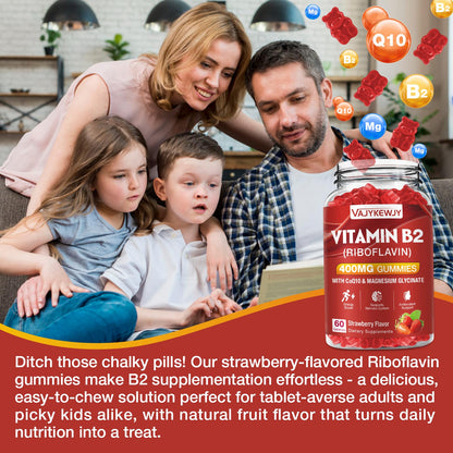 VAJYKEWJY Gominolas de Vitamina B2 60 unidades