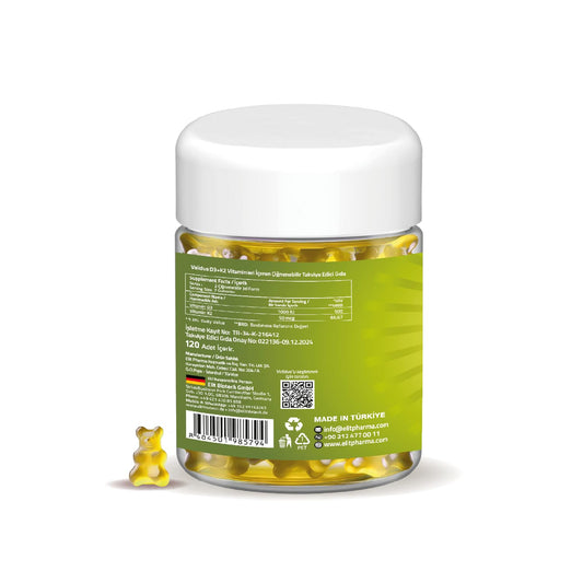 Suplemento gomitas D3 y K2 para adultos VALIDUS