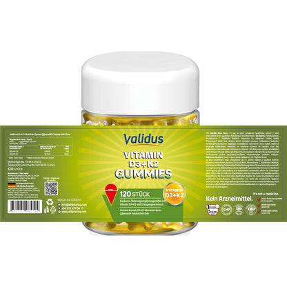 Suplemento gomitas para salud ósea y bienestar VALIDUS