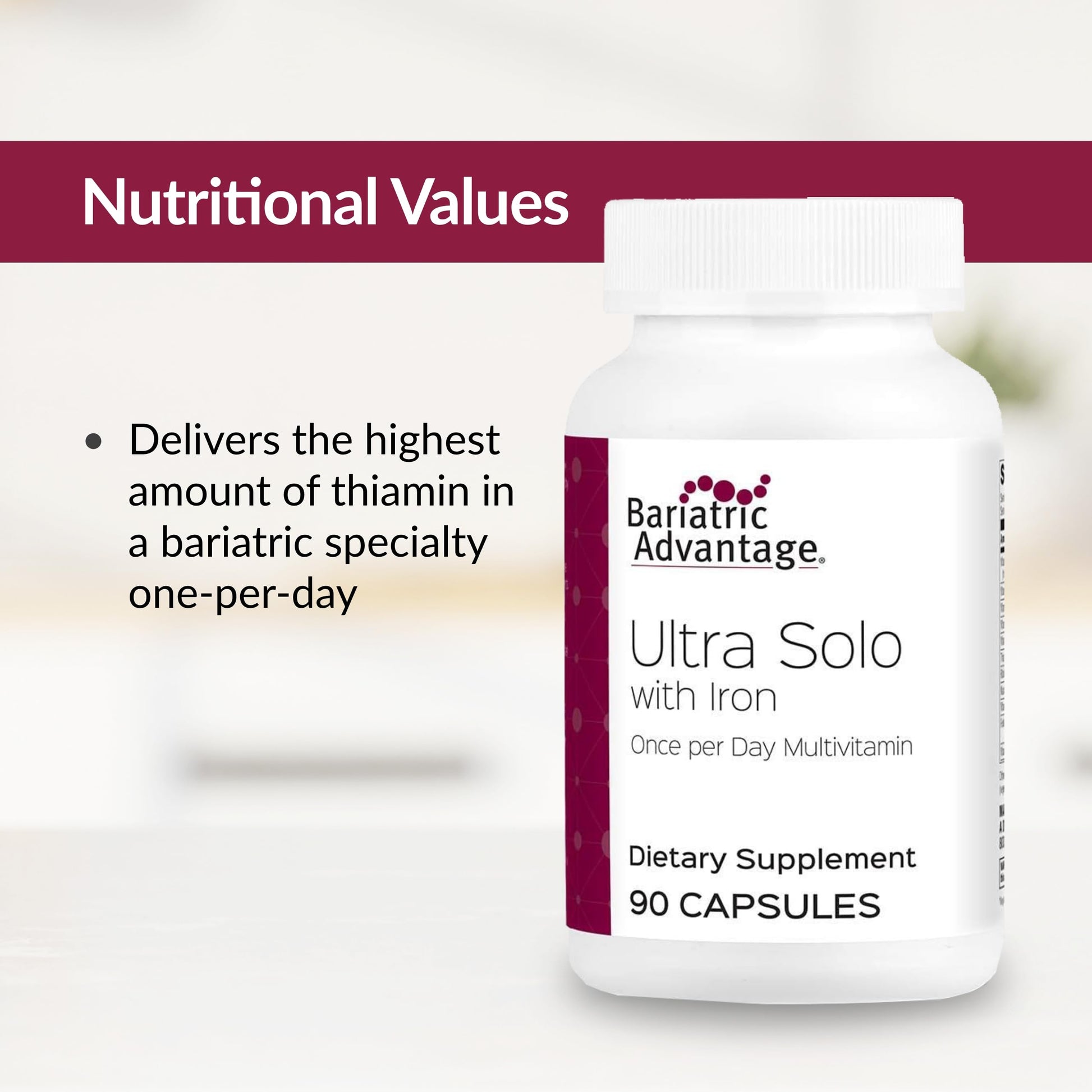 Valores nutricionales de Bariatric Ultra Solo