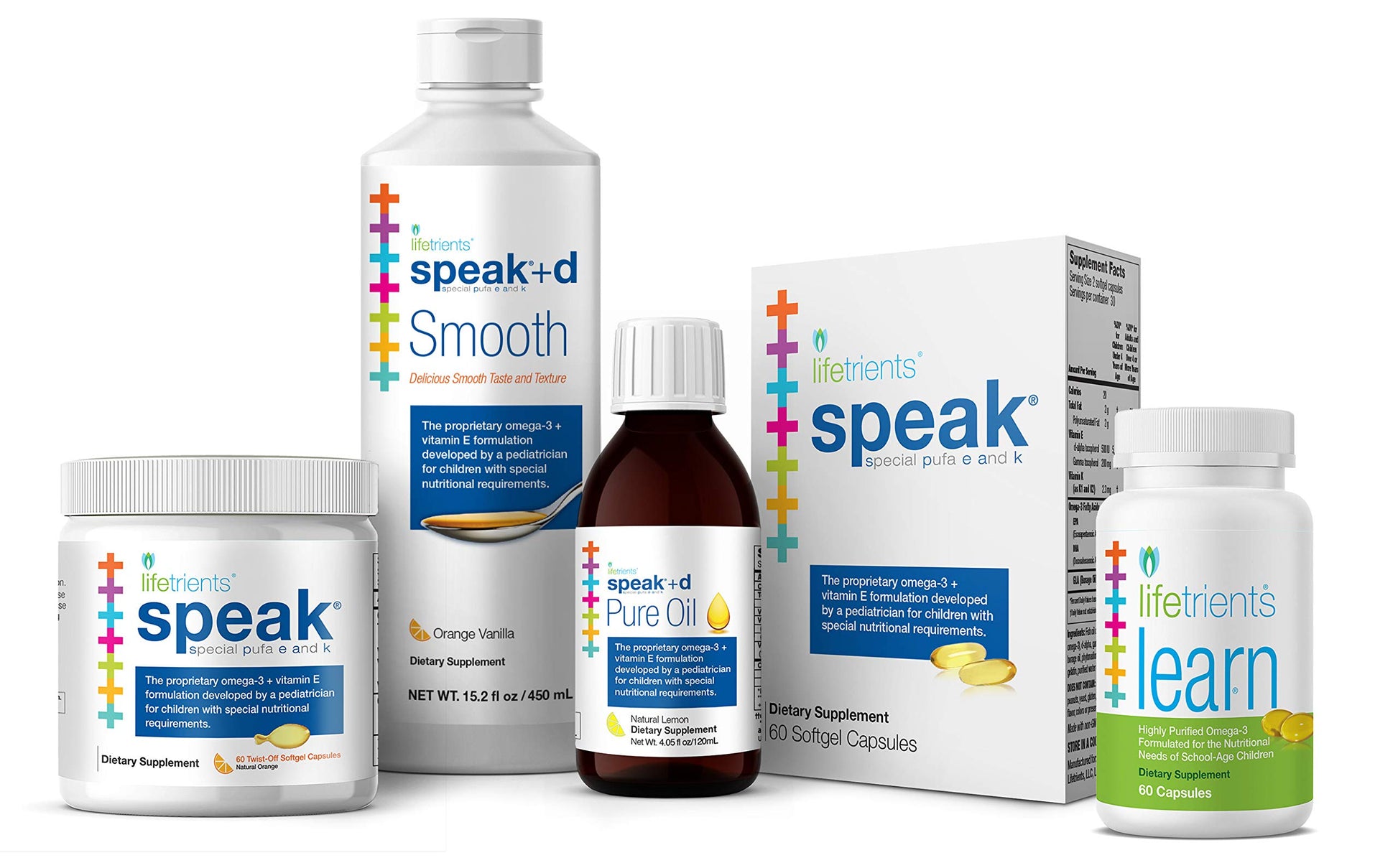 Variantes de producto Speak de Lifetrients