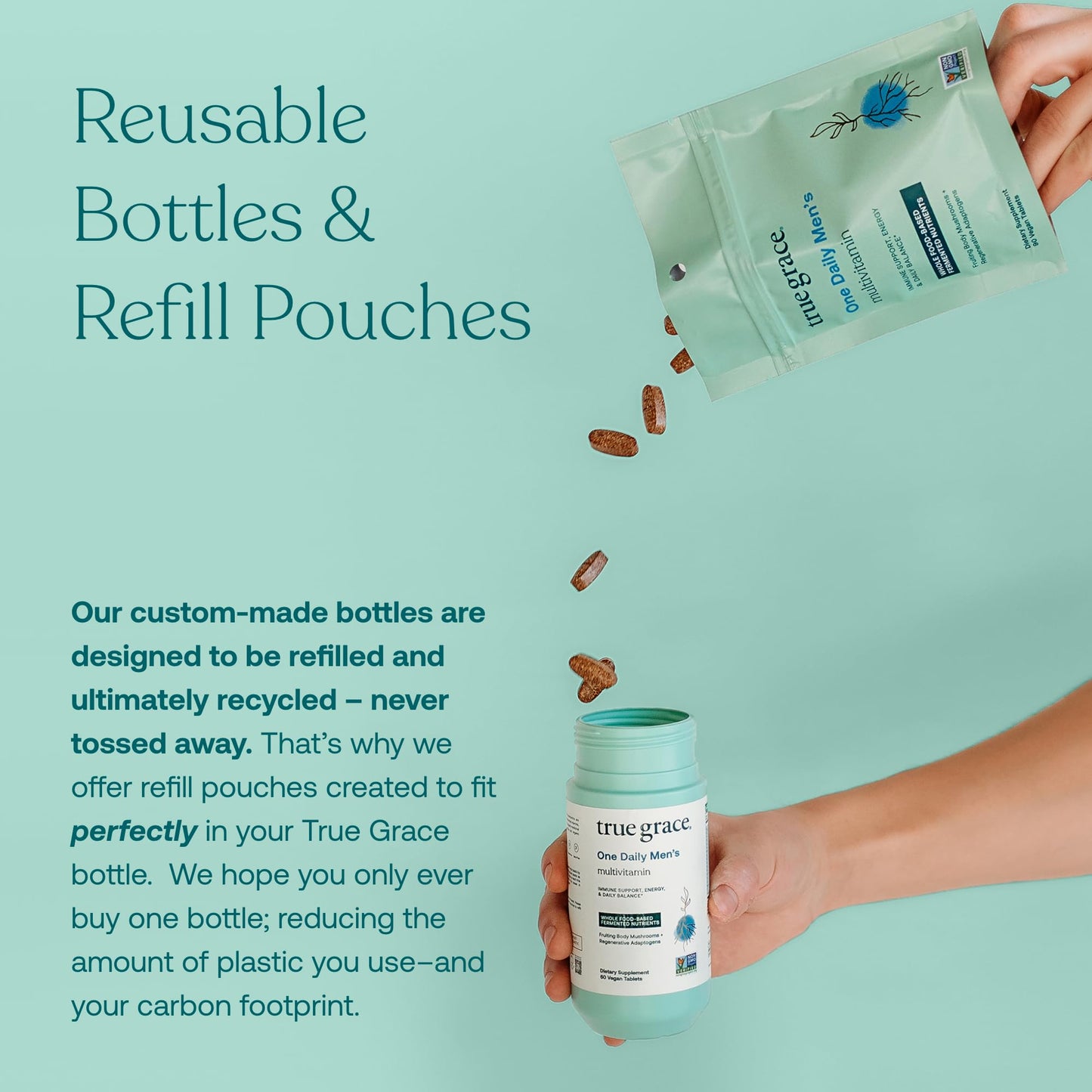 Variantes de productos multivitamínicos de True Grace