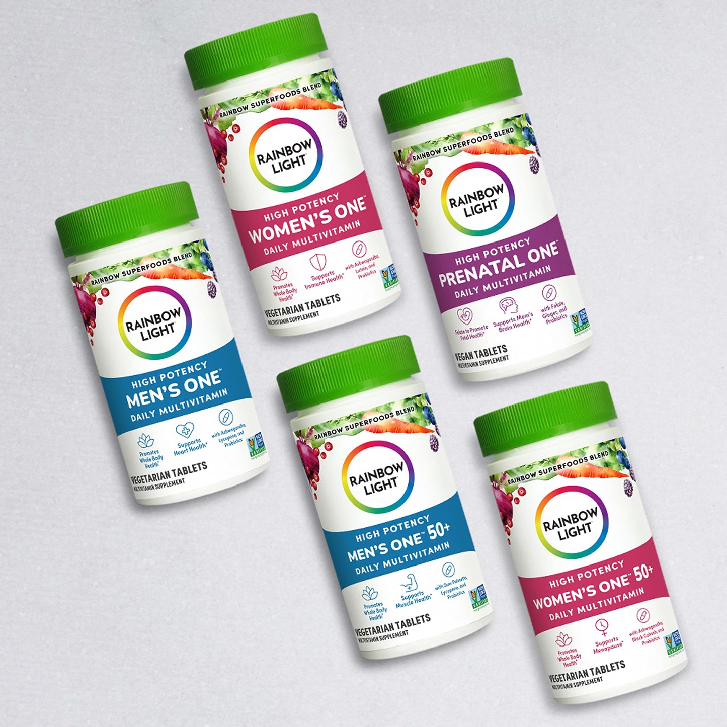 Variedad de multivitamínicos Rainbow Light