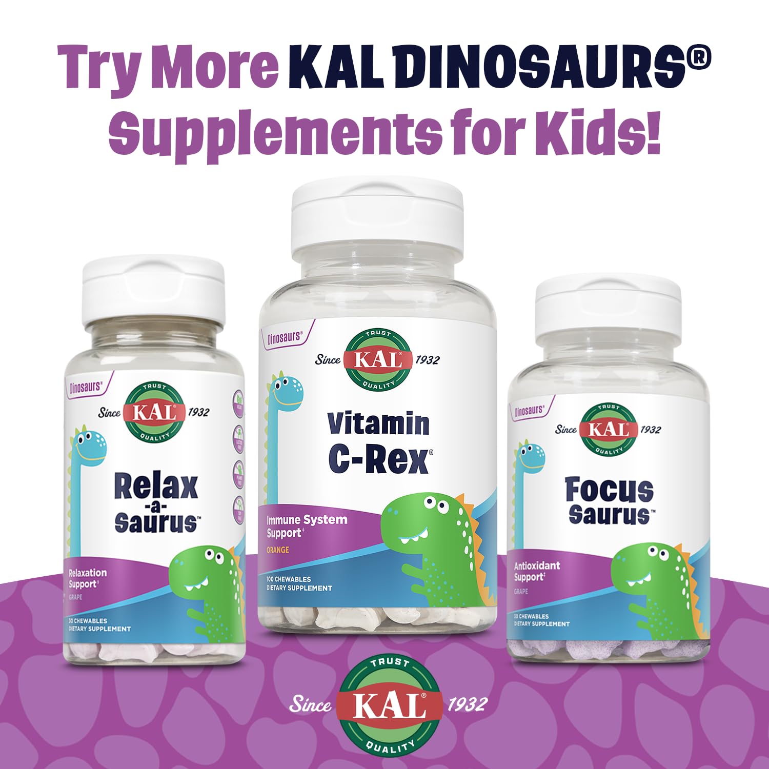 Variedad de suplementos KAL para niños