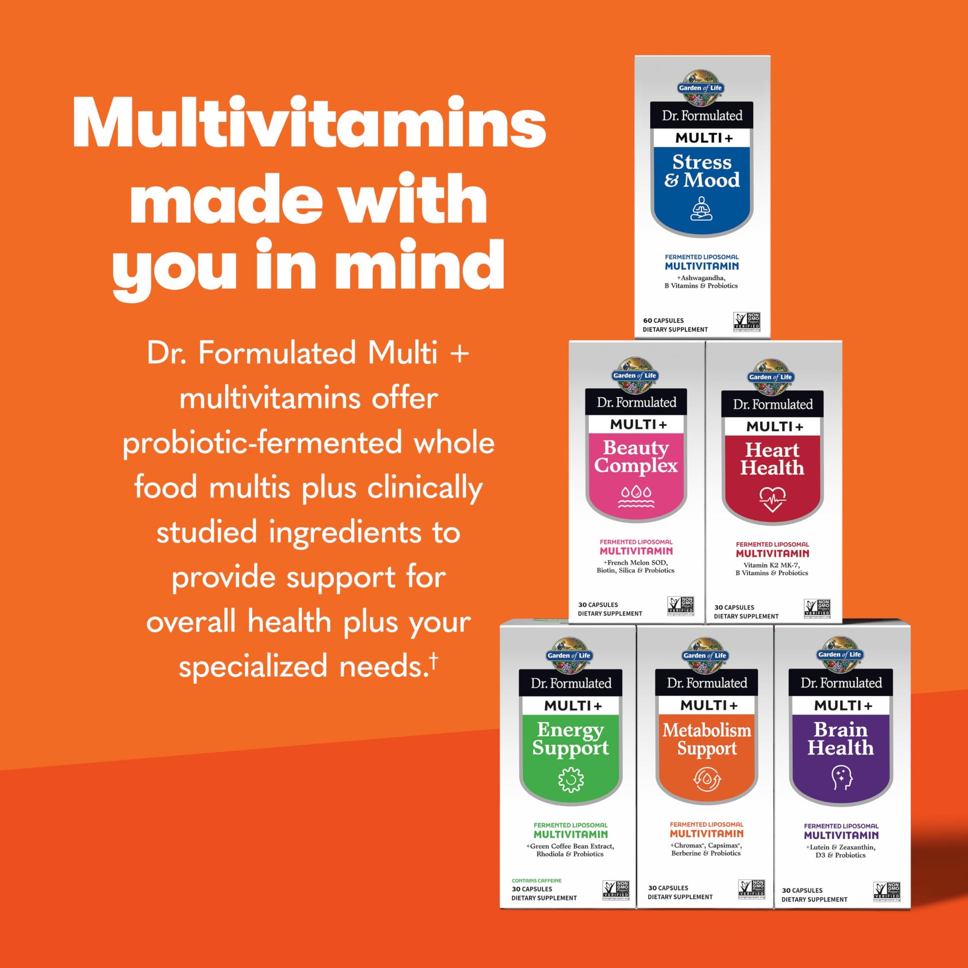 Variedades de multivitaminas Dr. Formulado