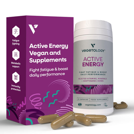VEGETOLOGY suplemento energía vitaminas B y C 60 cápsulas