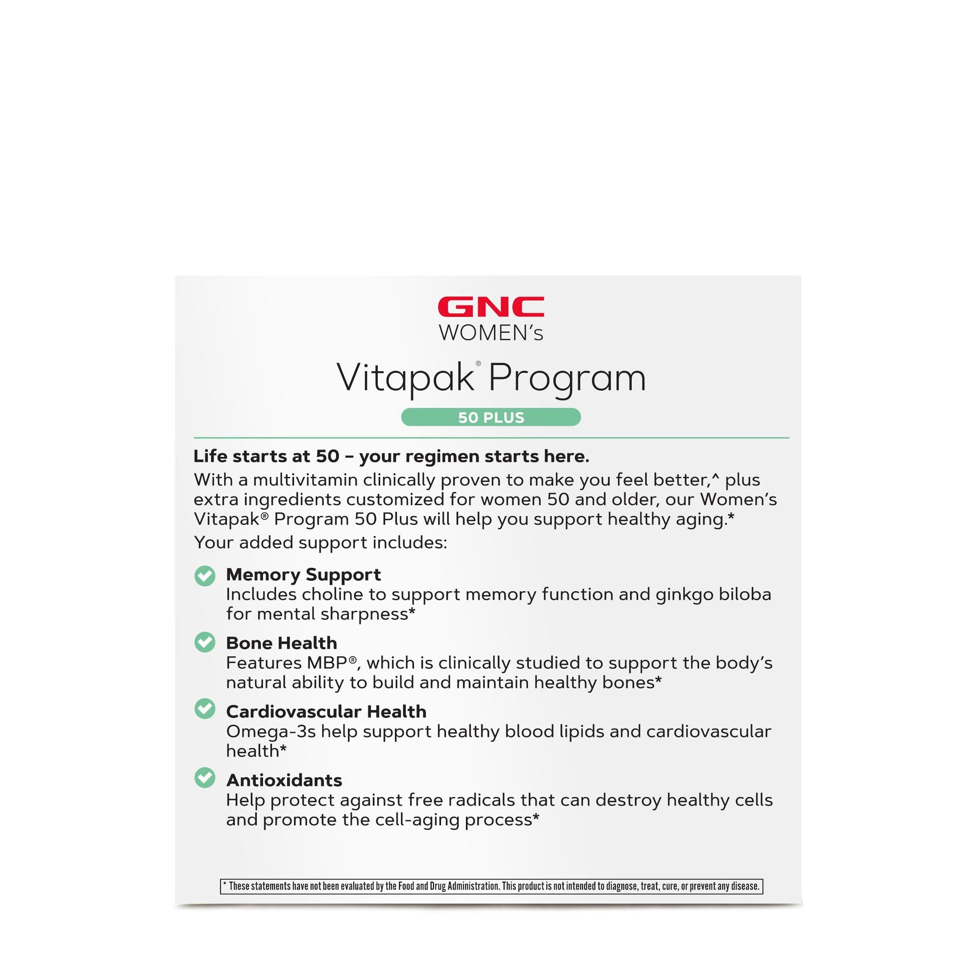 Ventajas de las multivitaminas GNC para mujeres mayores de 50 años.