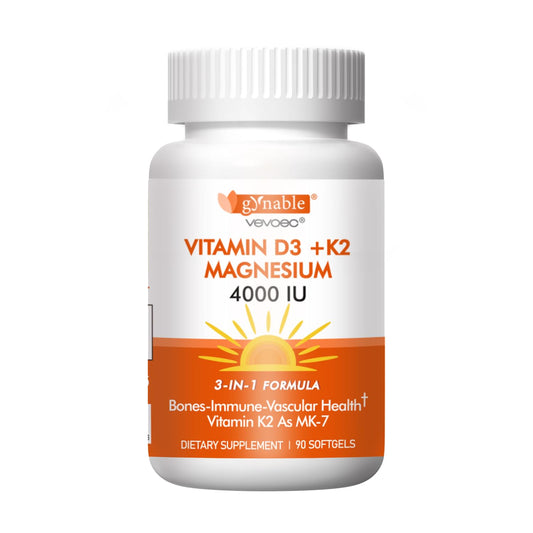 Cápsulas blandas Vevoec vitamina D3 K2 magnesio