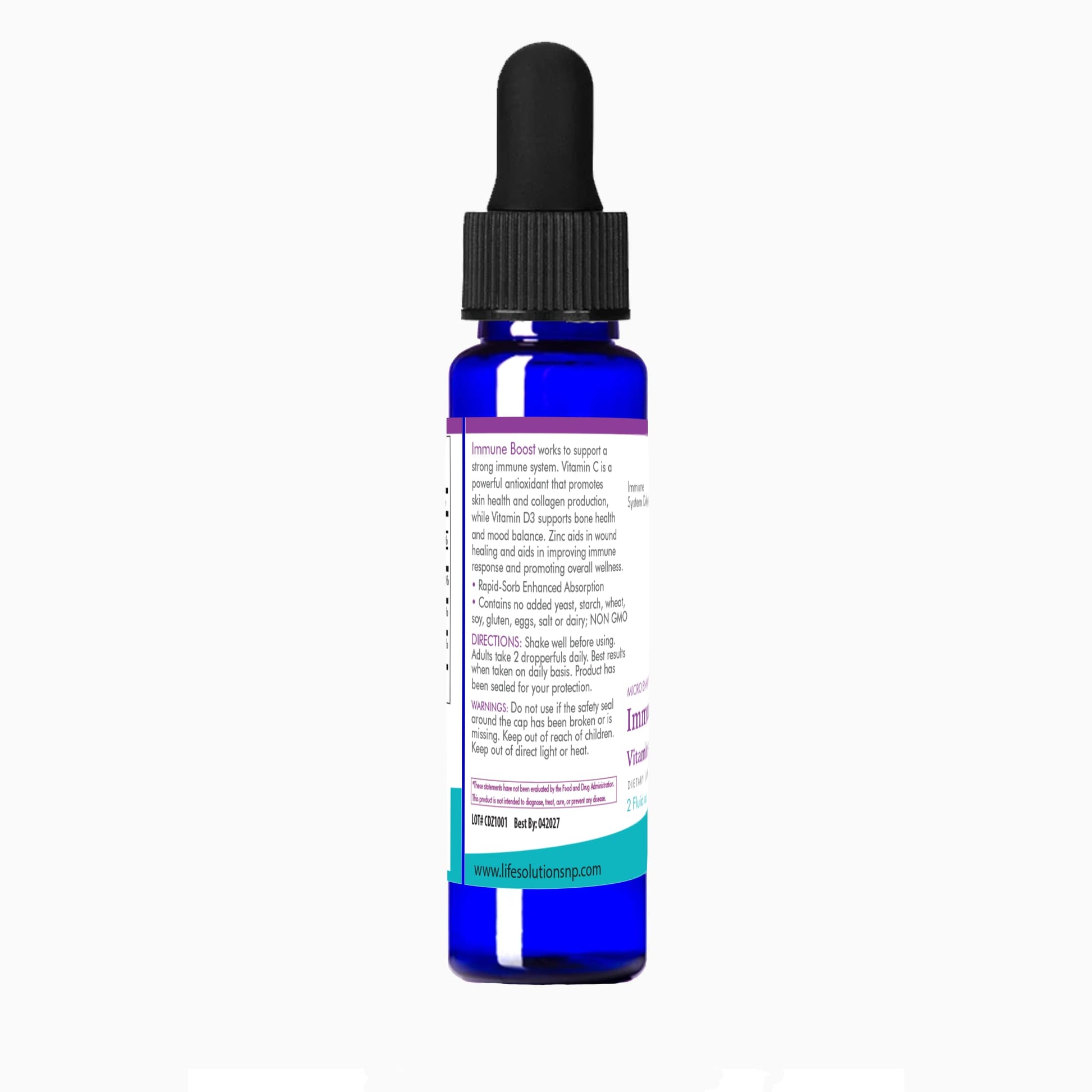 Vida saludable con Life Solutions potenciador inmunológico líquido