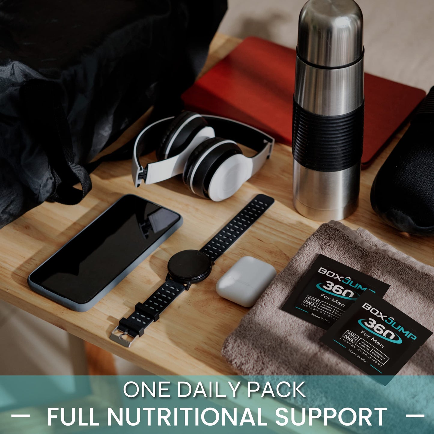 Vida saludable con multivitamínico BoxJump