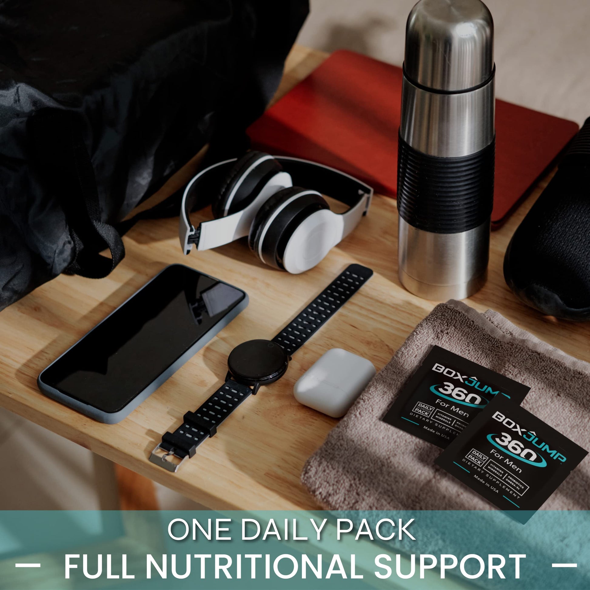 Vida saludable con multivitamínico BoxJump