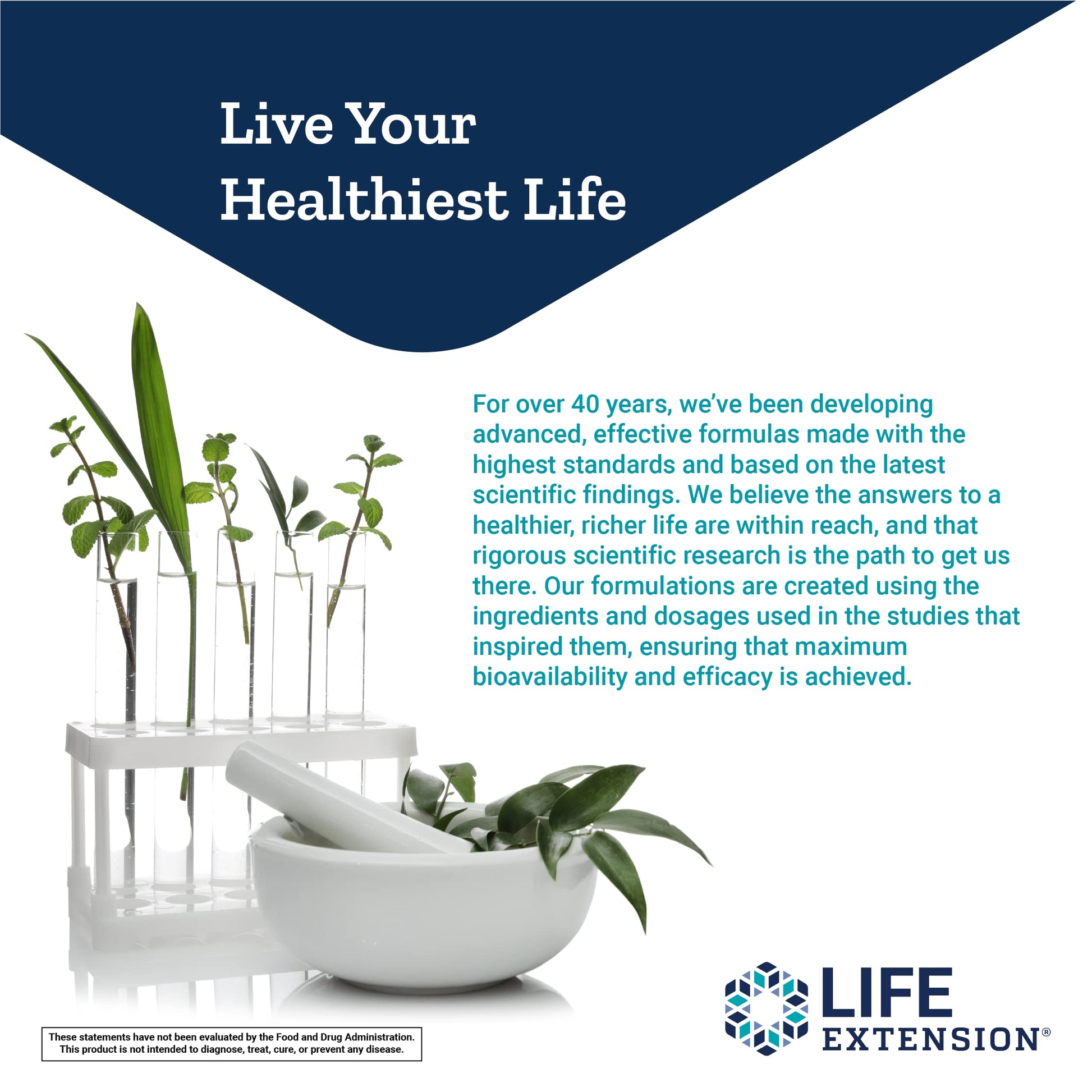 Vida saludable con suplemento Life Extension