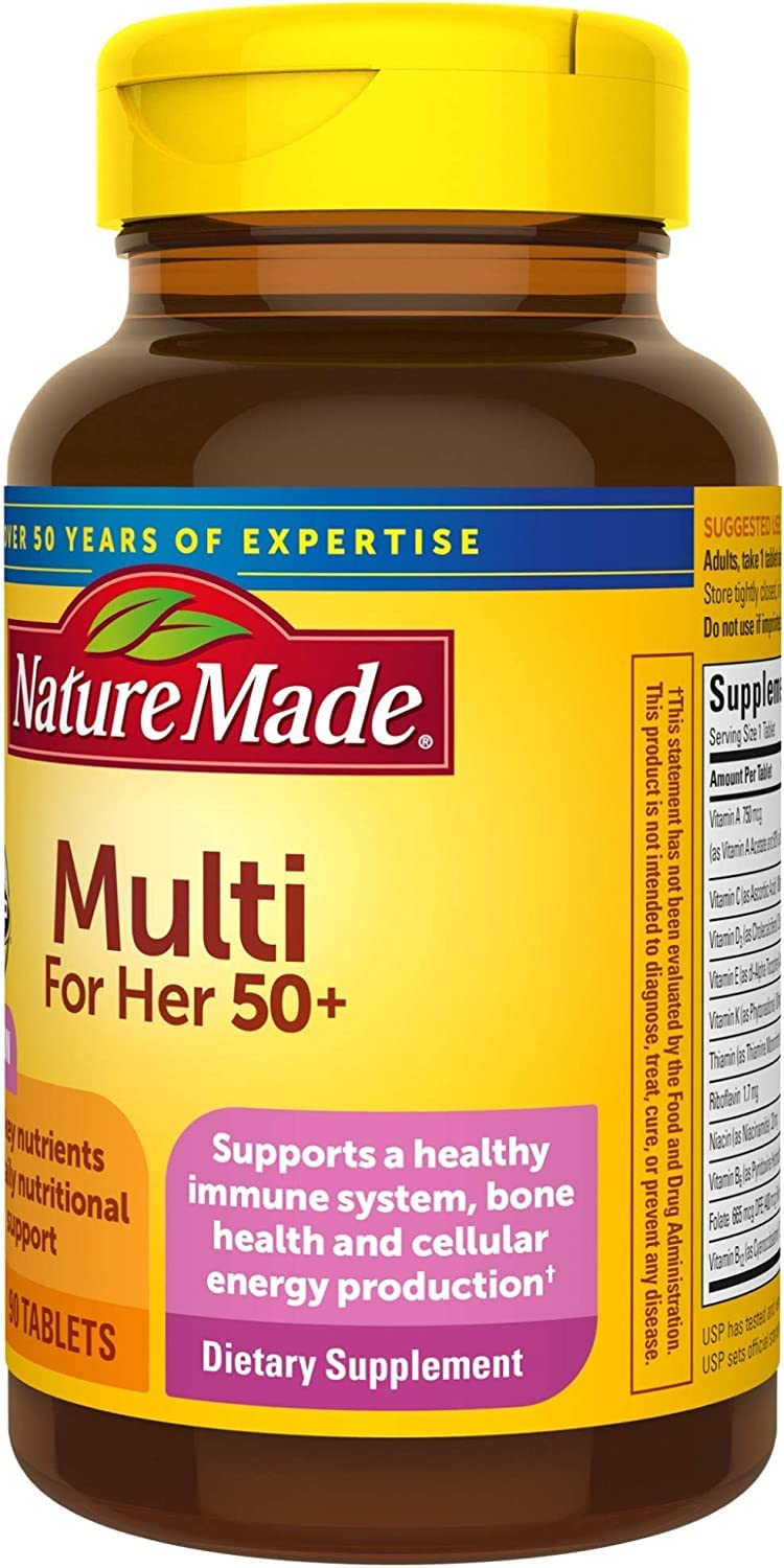 Vista frontal multivitamínico Nature Made