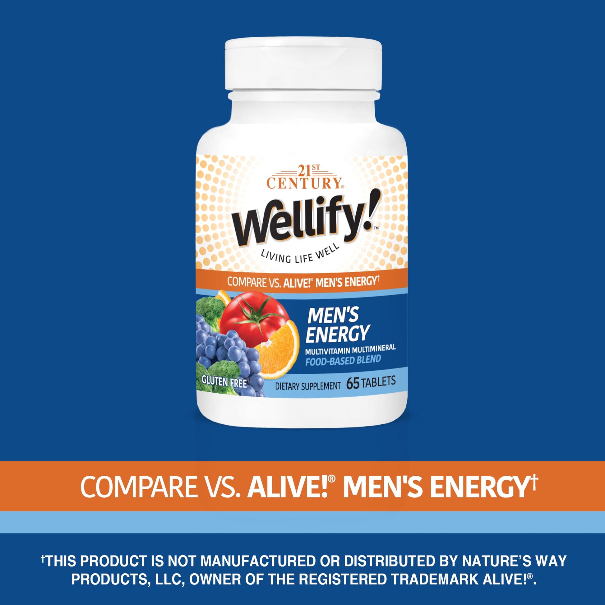 Vista lateral 21st Century Wellify multivitaminas