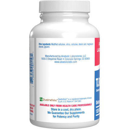 Vista lateral botella Super B Complex Anabolic Laboratories