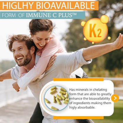 Vista lateral frasco Kappa Nutrition Immune C Plus