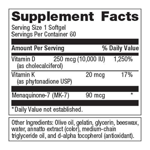 Vista lateral Metagenics Vitamina D3 K HerWellness
