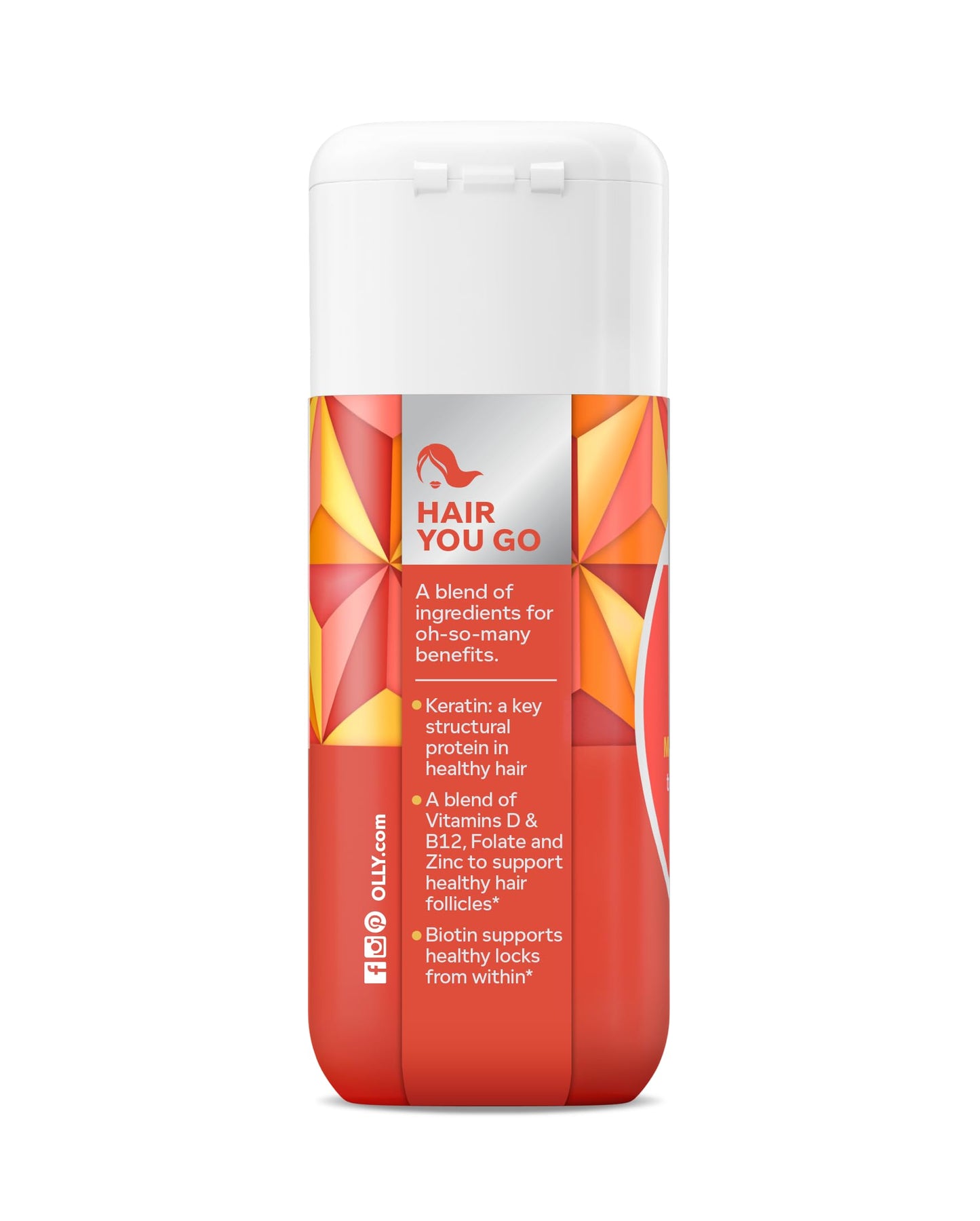 Vista lateral de OLLY Ultra Strength softgels
