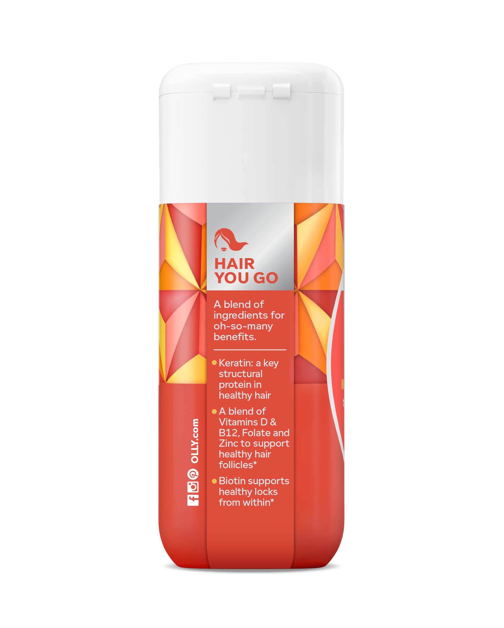 Vista lateral de OLLY Ultra Strength softgels