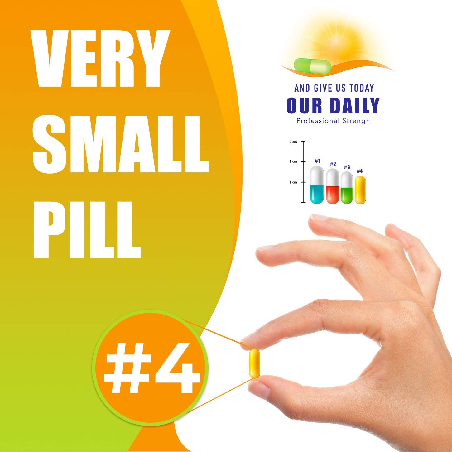 Vista lateral Our Daily Vites L Metilfolato 15 mg complejo b