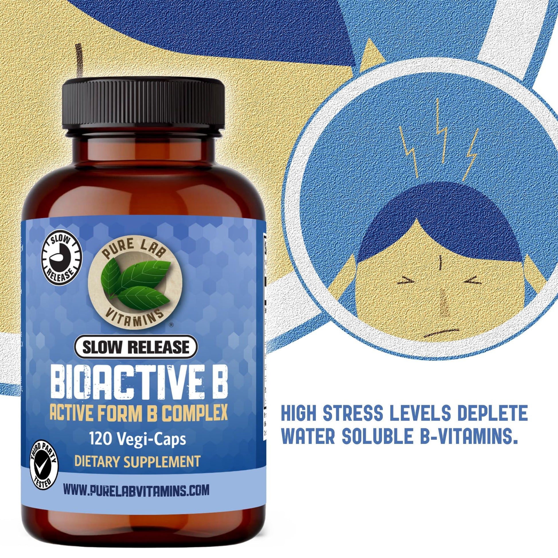 Vista trasera Pure Lab Vitamins B Complejo