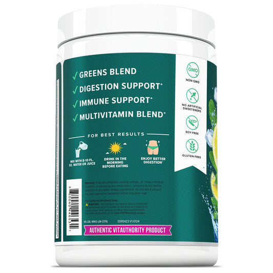 Beneficios del Vita Greens superalimento, mezcla multivitamínica diaria