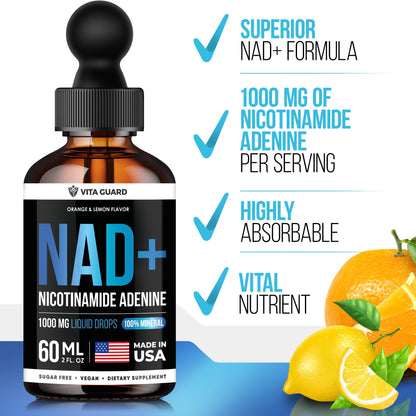 Vita Guard NAD+ suplemento natural para vitalidad diaria