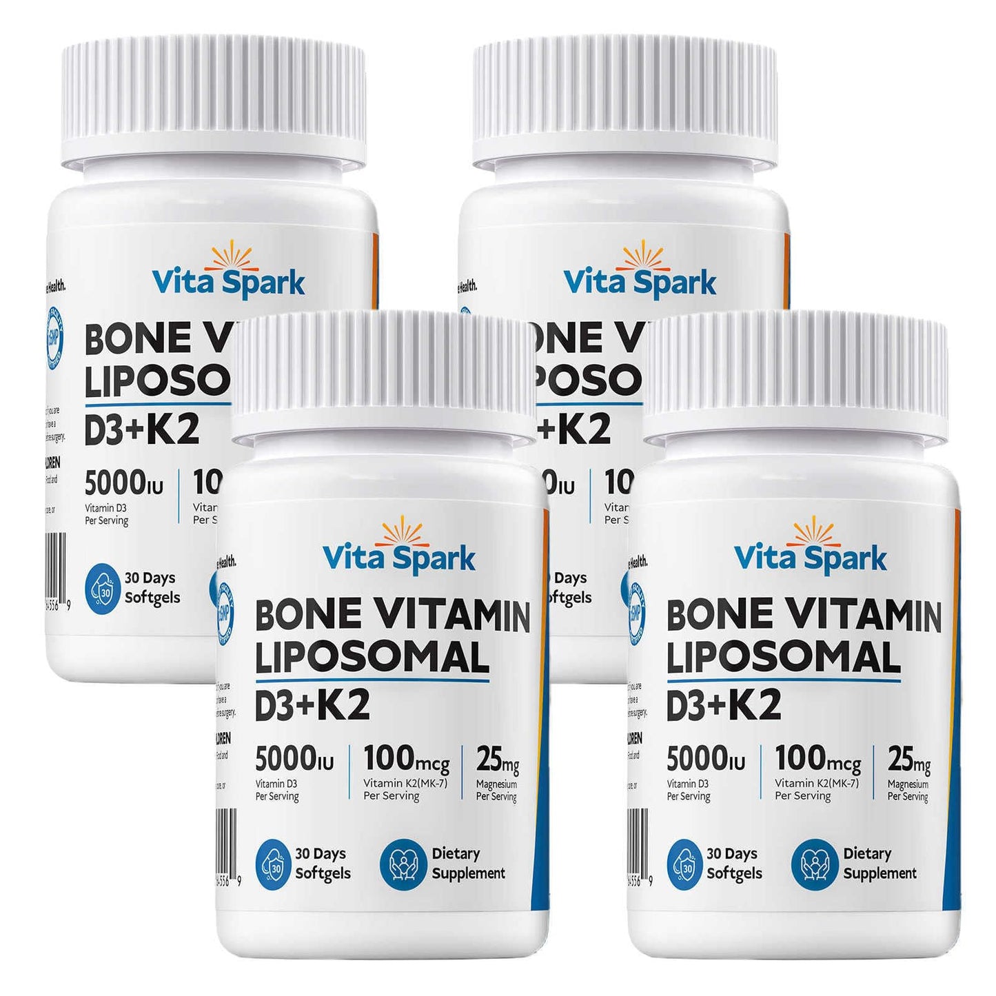 Paquete de suplementación Vita Spark vitamina D3 K2 magnesio