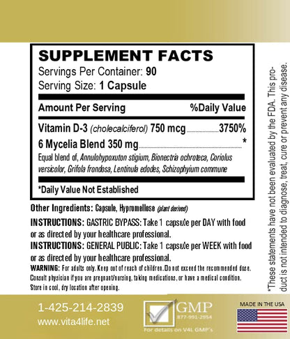 Vita4Life cápsulas vitamina D3 para salud ósea y muscular