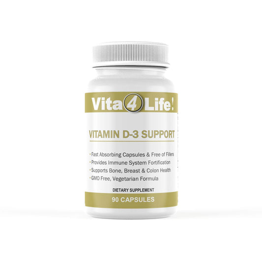 Vita4Life vitamina D3 750mcg envase frontal 90 cápsulas