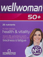 Caja de Vitabiotics Wellwoman 50+ mostrando nutrientes