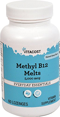 Vitacost metil b-12 sublingual 5000 mcg paquete 60 pastillas